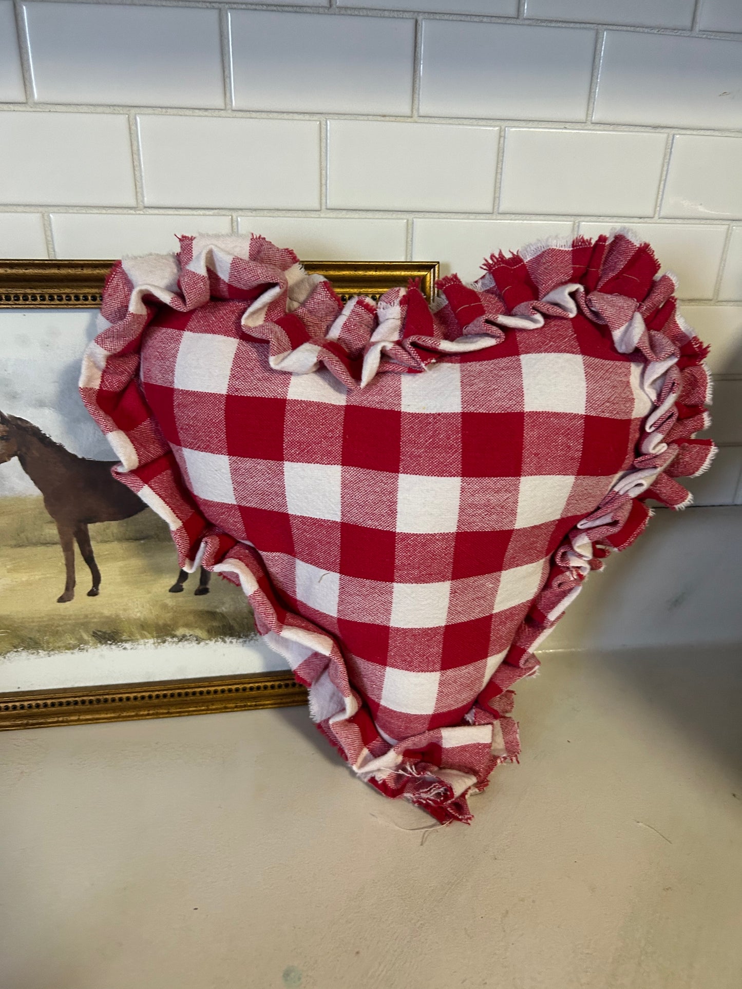 Mini heart pillow