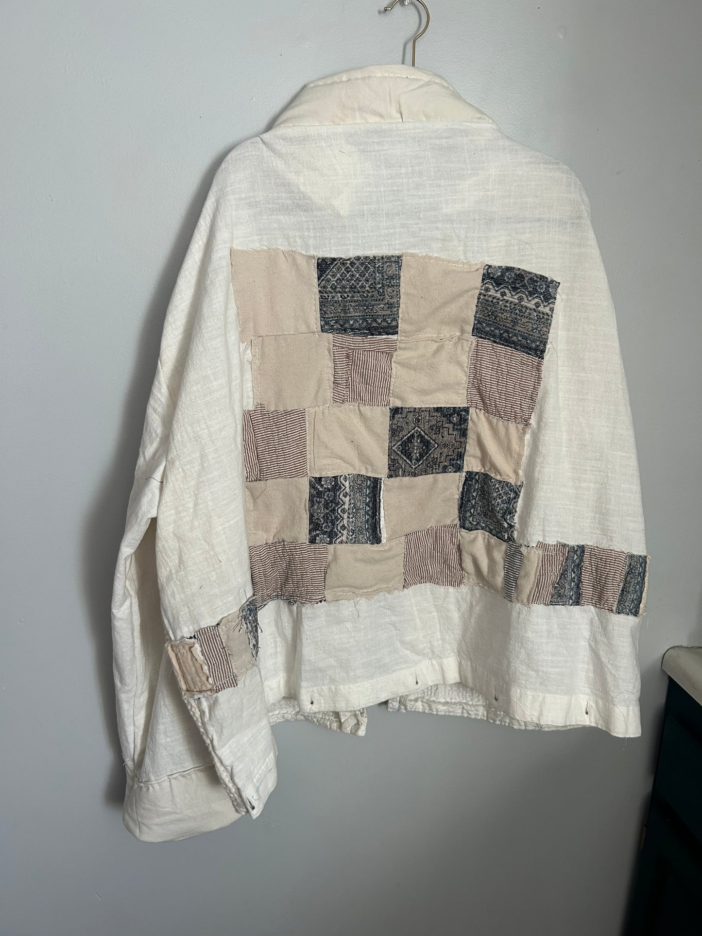 Quilted kimono jacket