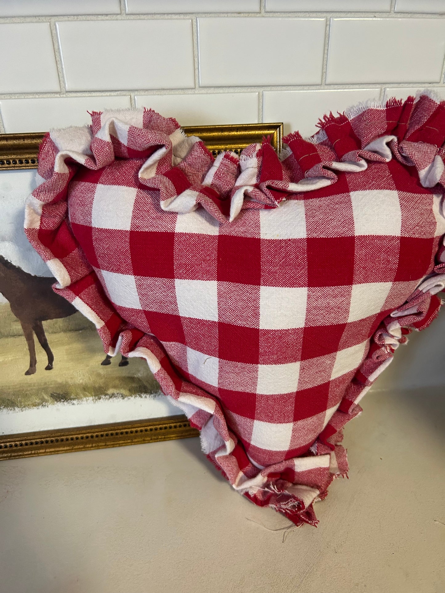 Mini heart pillow
