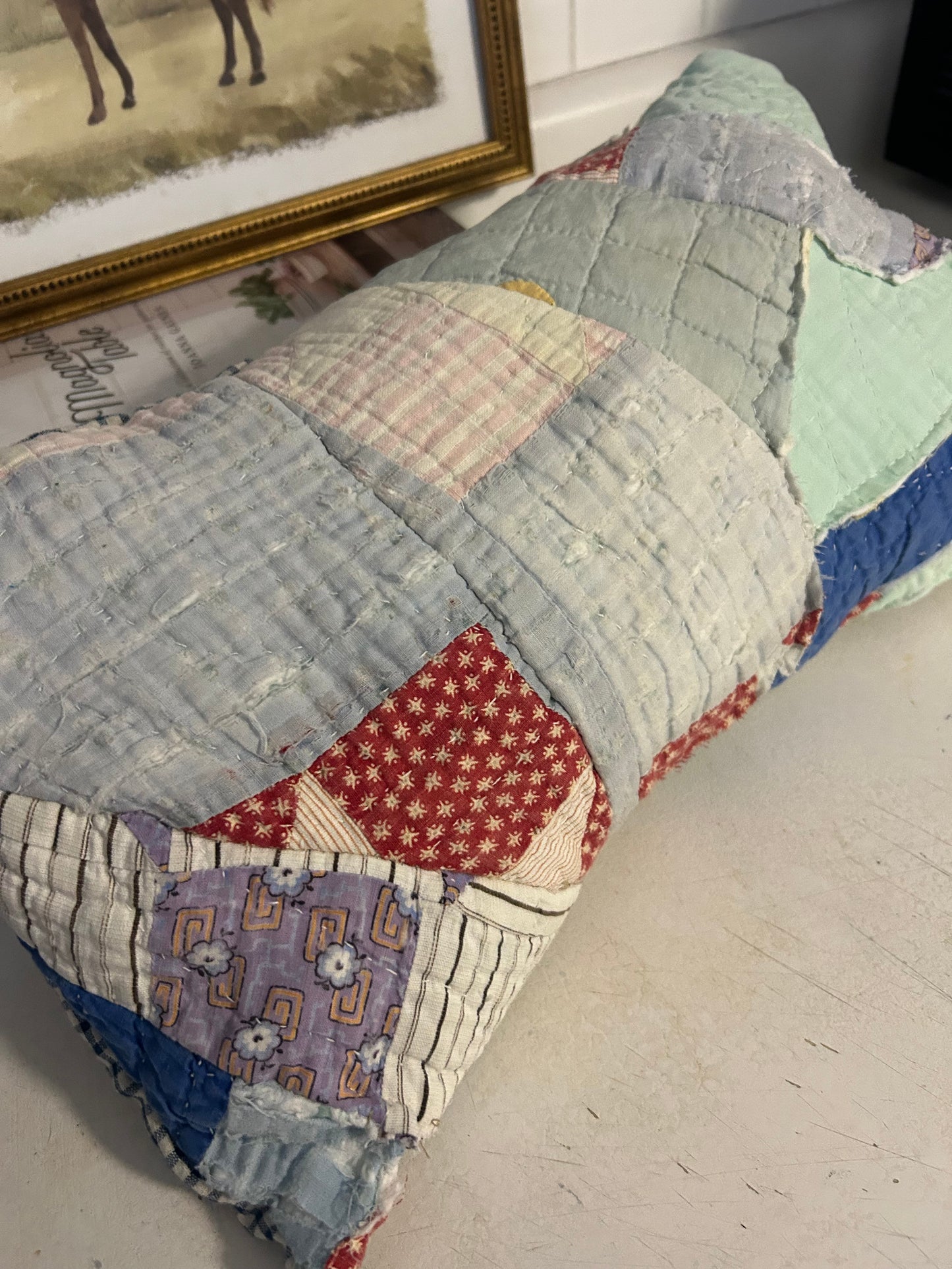Quilted Patchwork Pillow