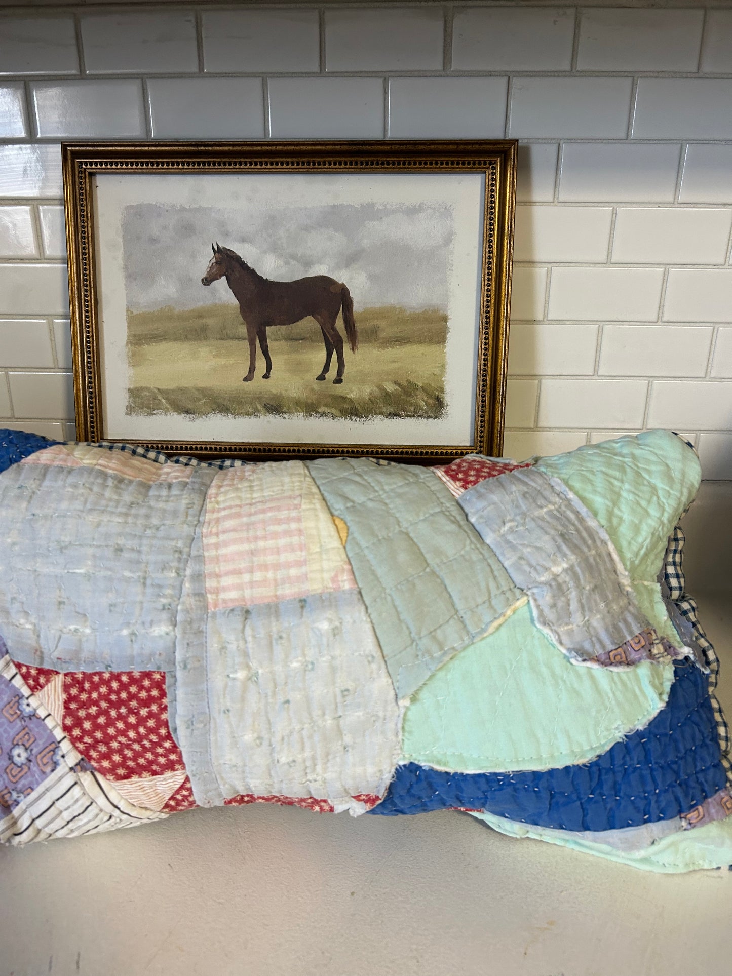 Quilted Patchwork Pillow