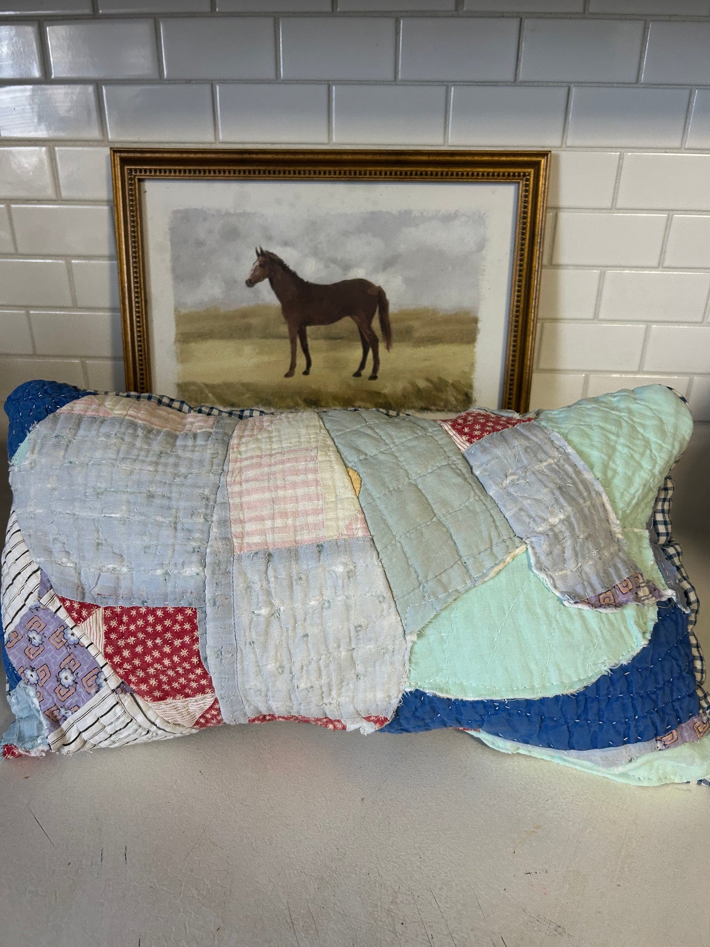 Quilted Patchwork Pillow
