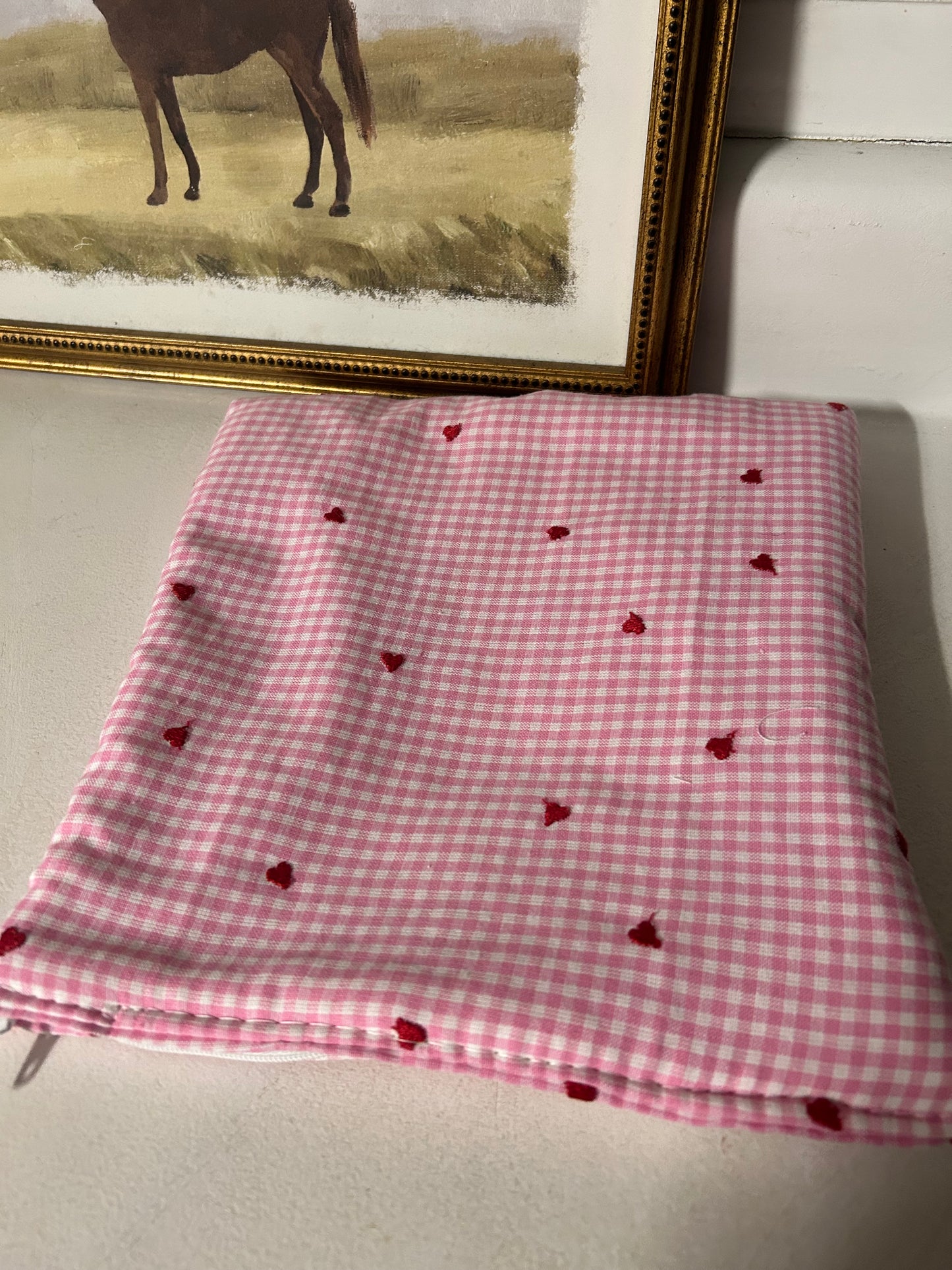 Heart Gingham Pouch