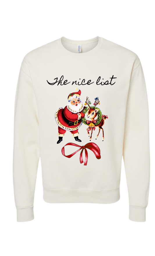 Toddler/child nice list crewneck