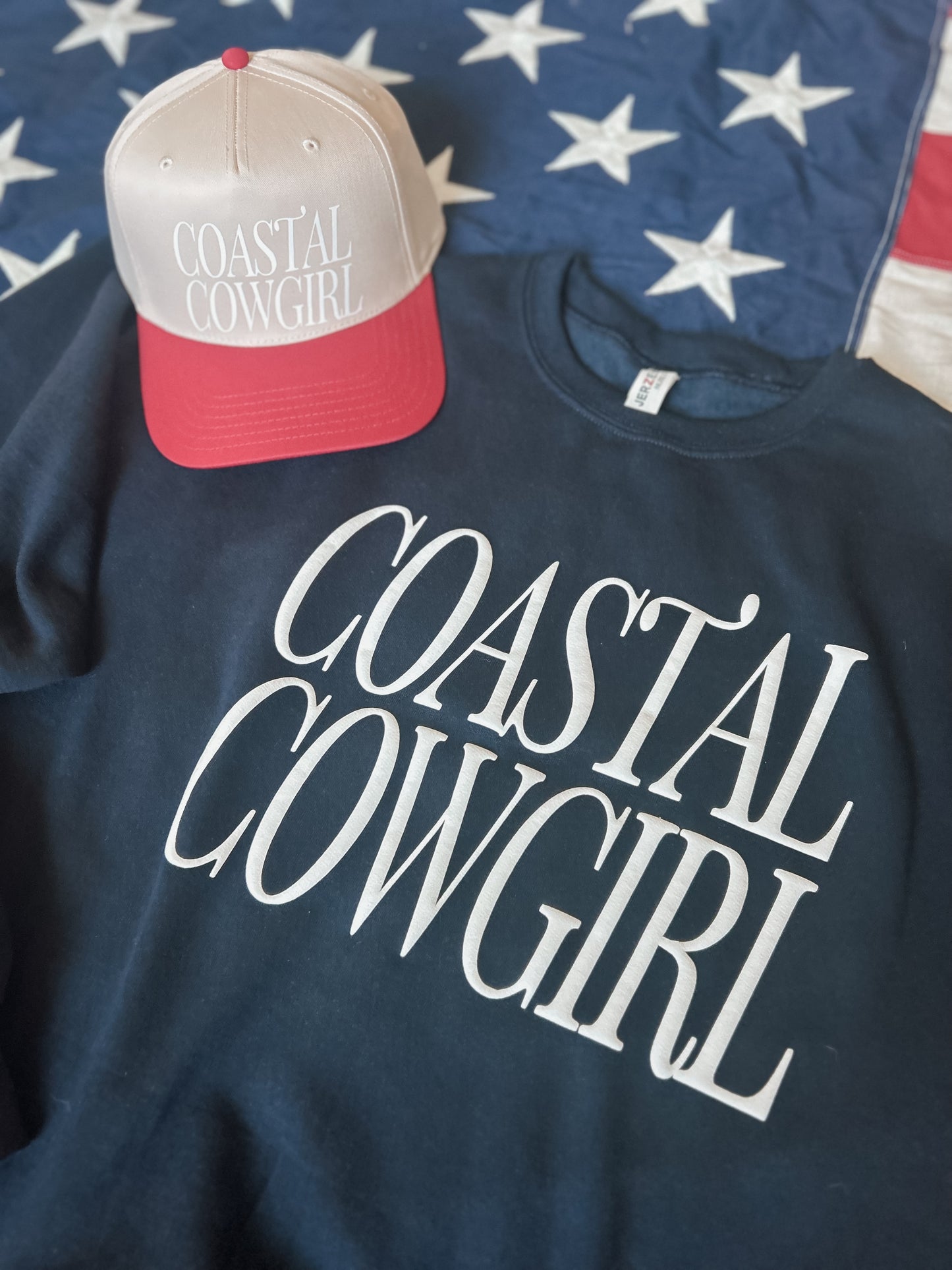 Coastal Cowgirl PUFF Crew Neck