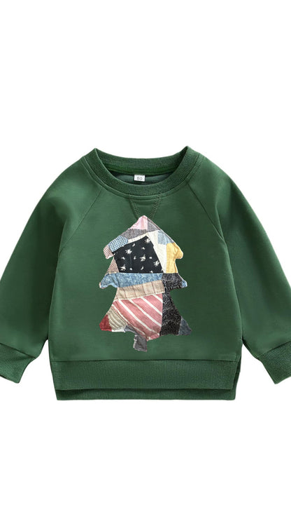 Infant/Toddler Merry quilted Crewneck