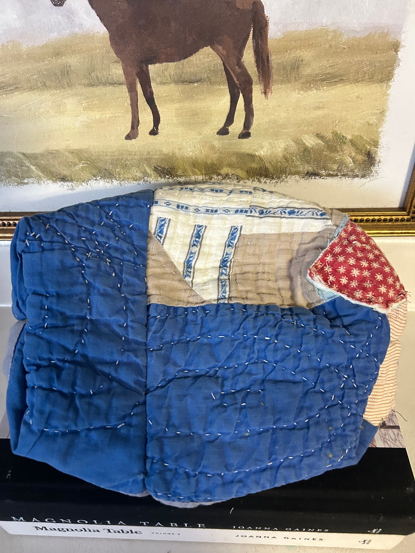 Large Quilted Makeup Bag