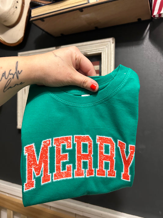 Retro  Merry Tee