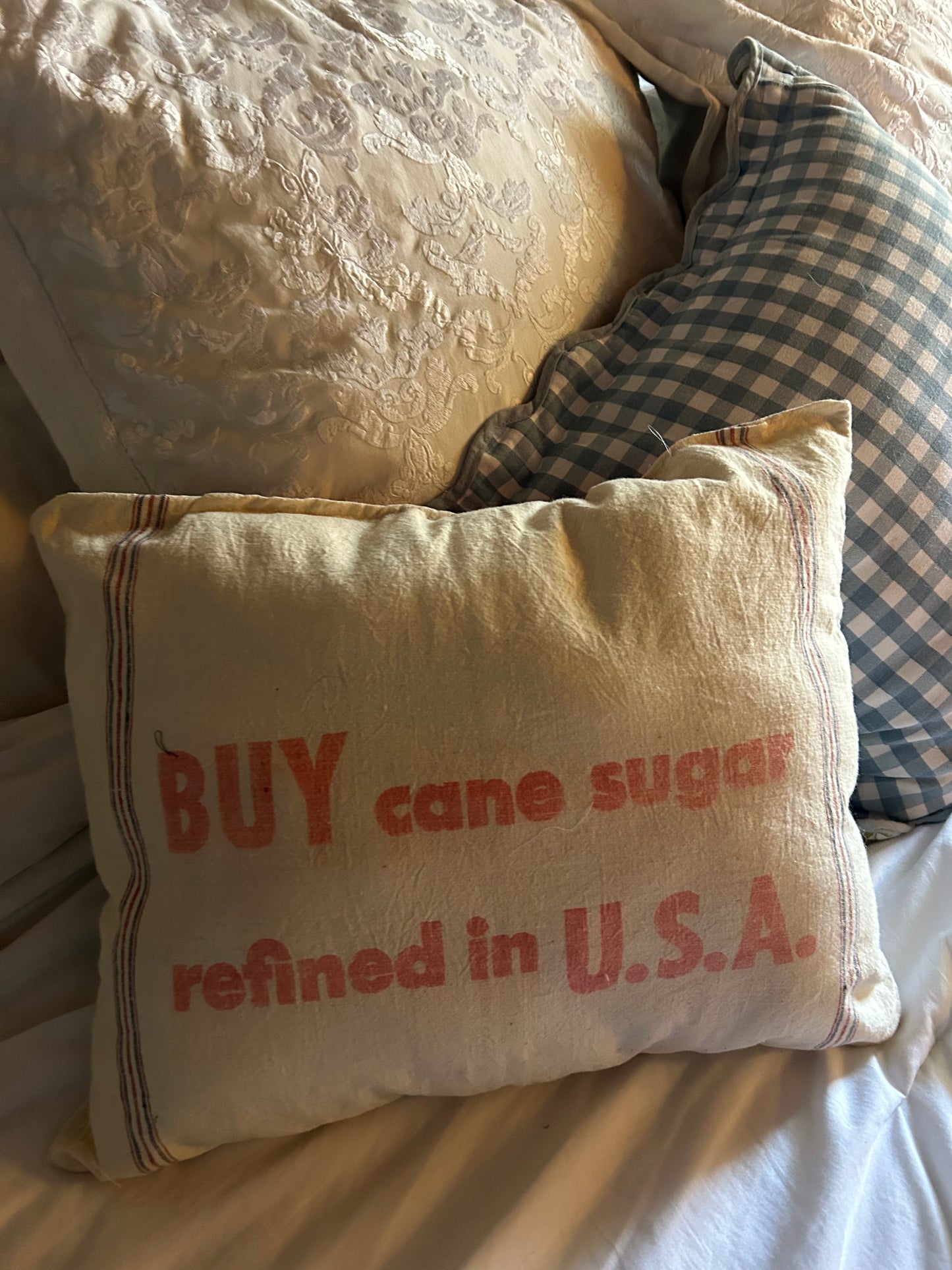 Antique Sugar bag | pillow