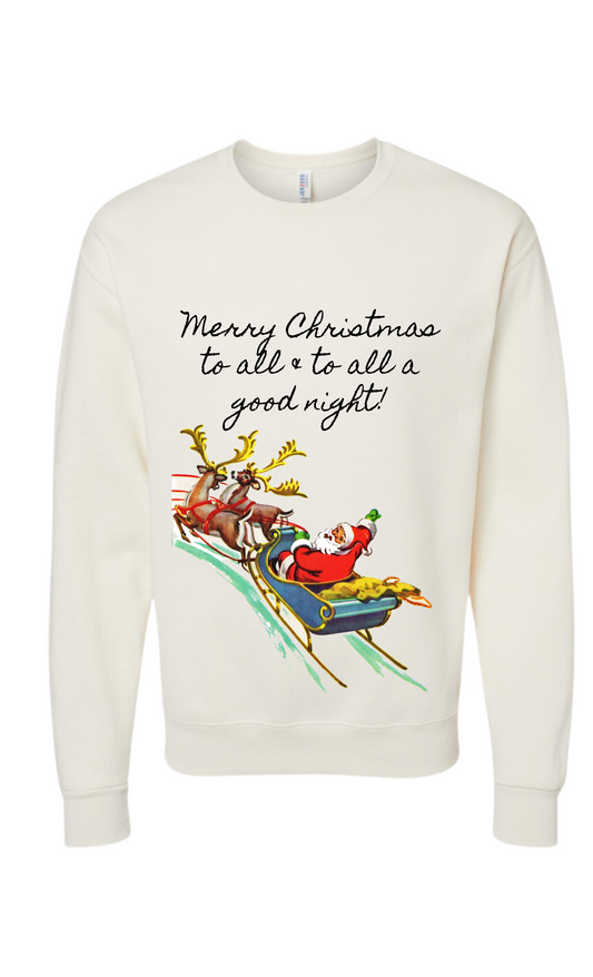 Toddler/child to all a goodnightcrewneck