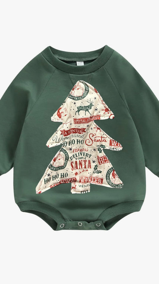 Infant/Toddler Merry patchwork Crewneck