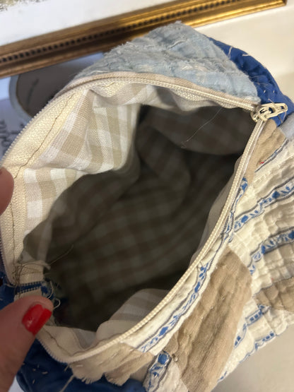 Large Quilted Makeup Bag