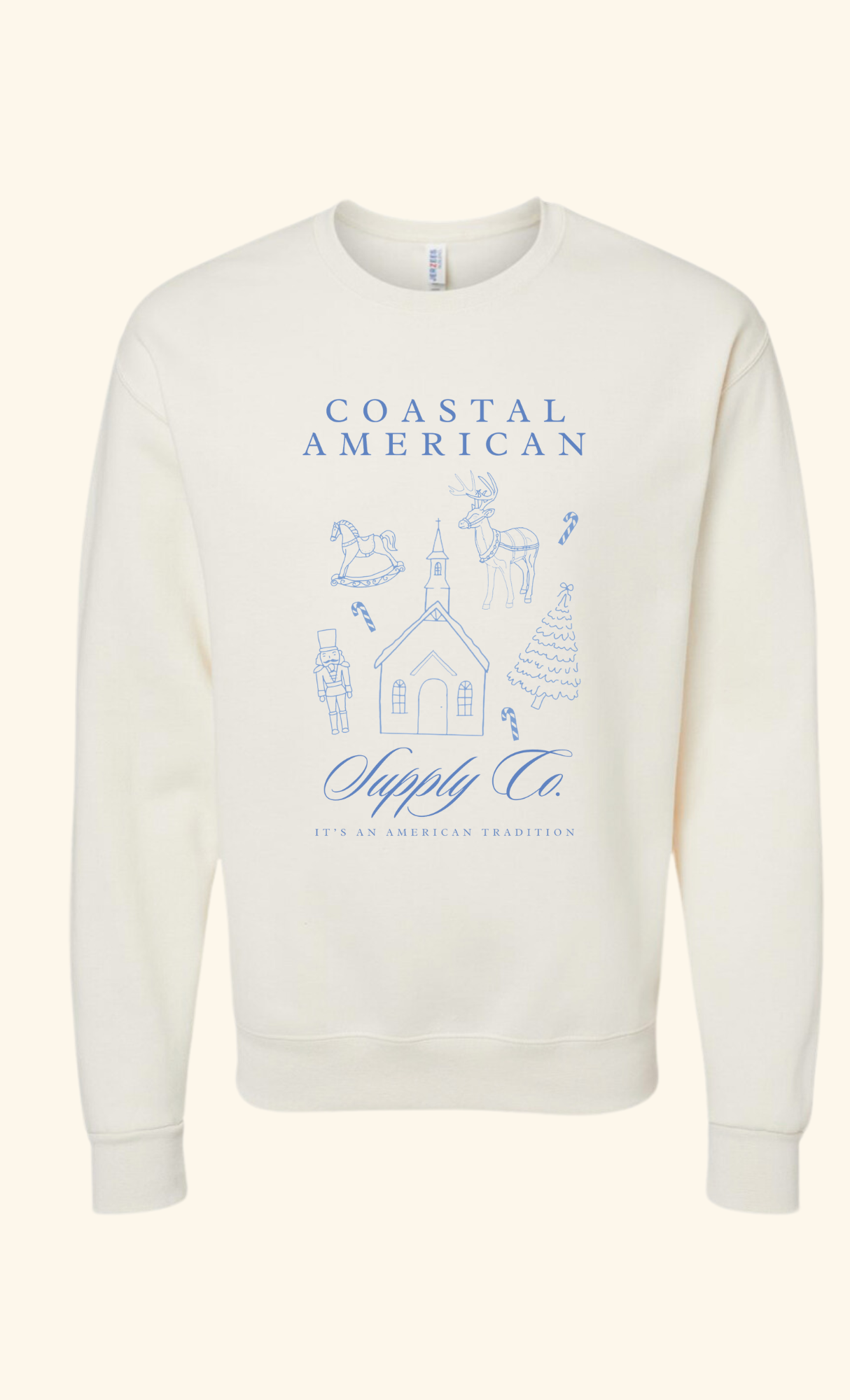 Coastal American Christmas Crewneck